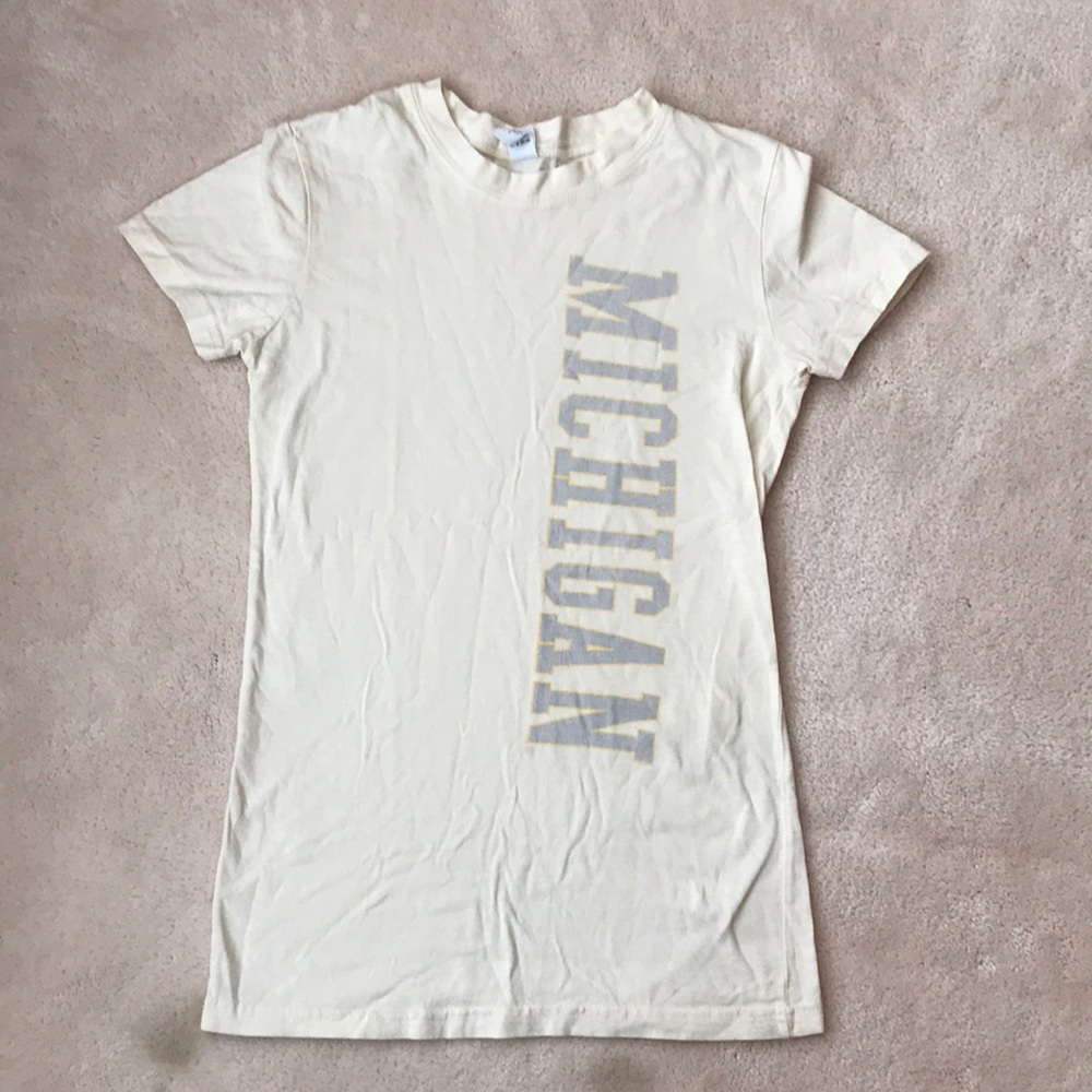 Light Yellow Size Small Michigan Shirt